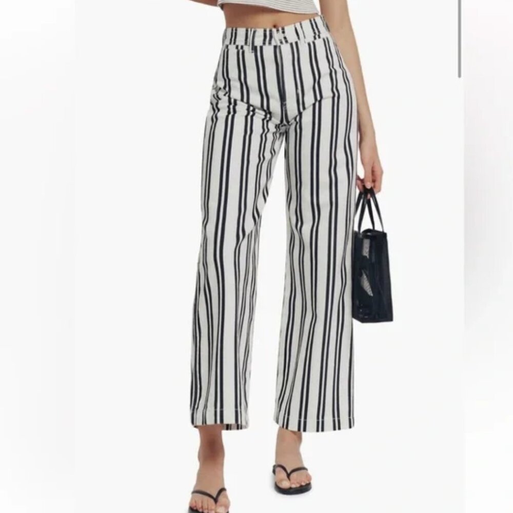 Reformation Logan Stripe Jean